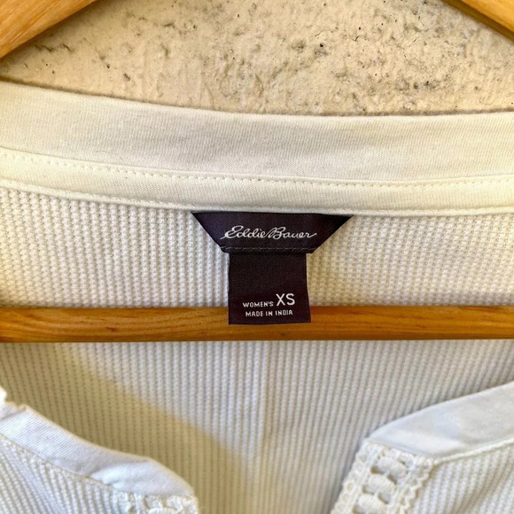 Eddie Bauer Thermal Long Sleeve Top White Size XS - Picture 3 of 6